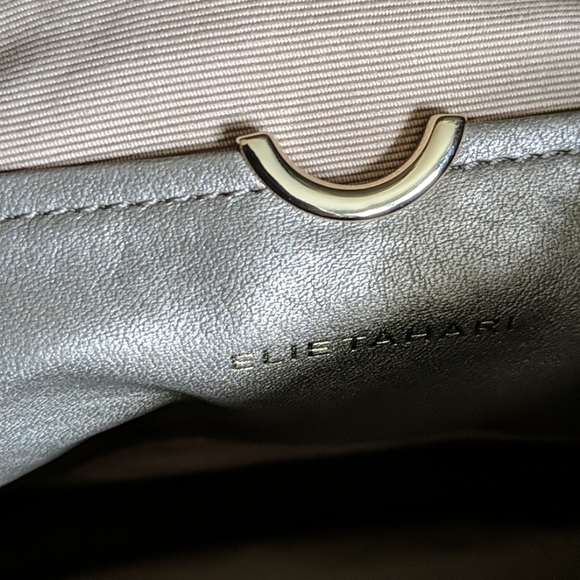 Elie Tahari Metallic Leather Shopper Tote - Picture 4 of 9